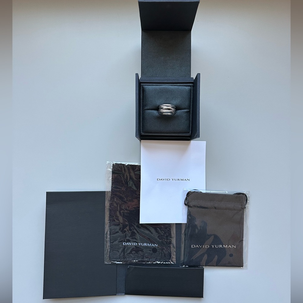 David Yurman Crossover Ring Sz 8 - Picture 3 of 13